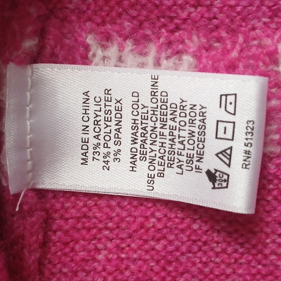 CeCe Heart Bow Fair Isle Sweater - Picture 6 of 7